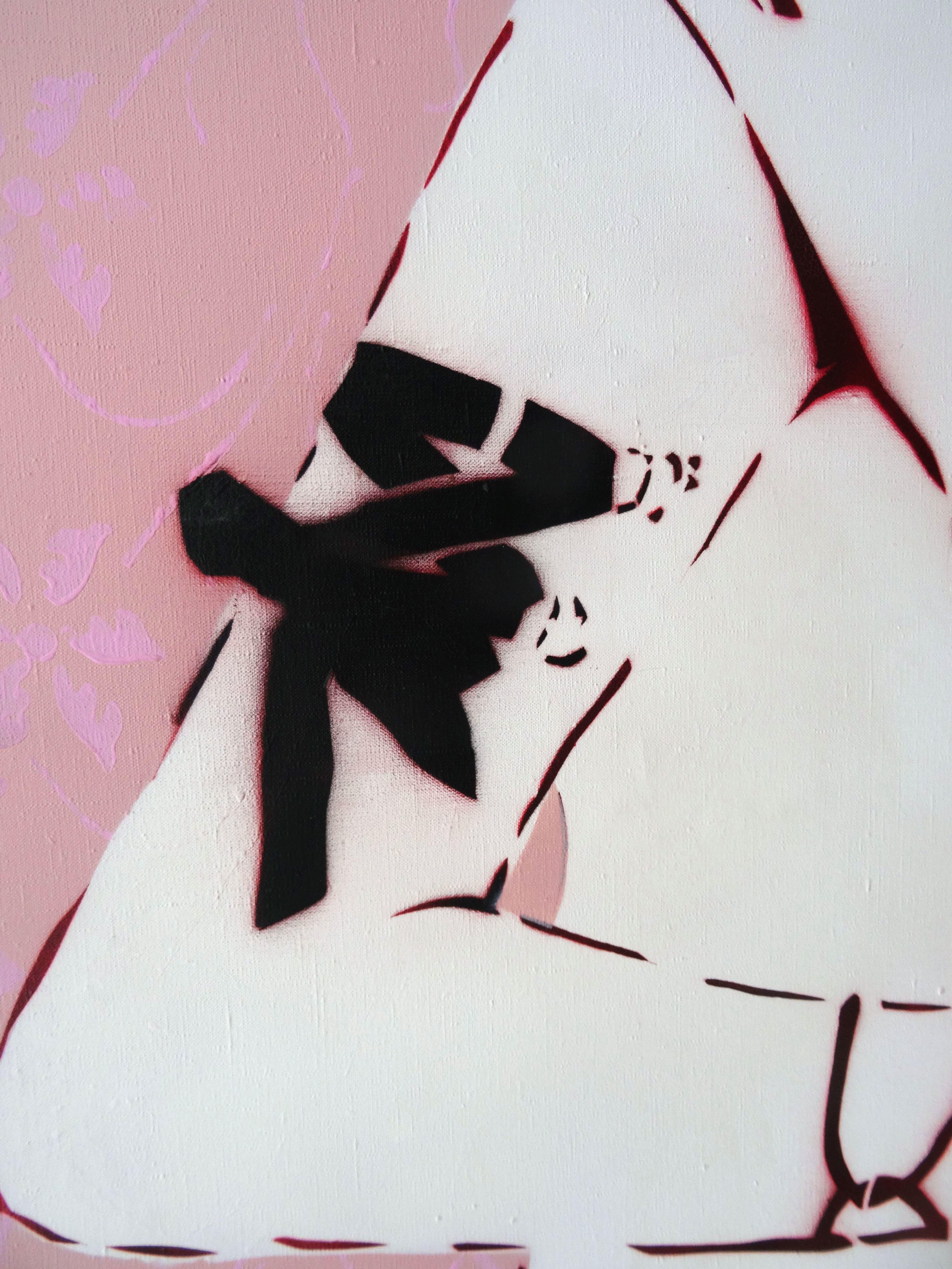 Love hate. 2006, mixed media, canvas, 120x100 cm - Contemporary Painting by Kristians Brekte