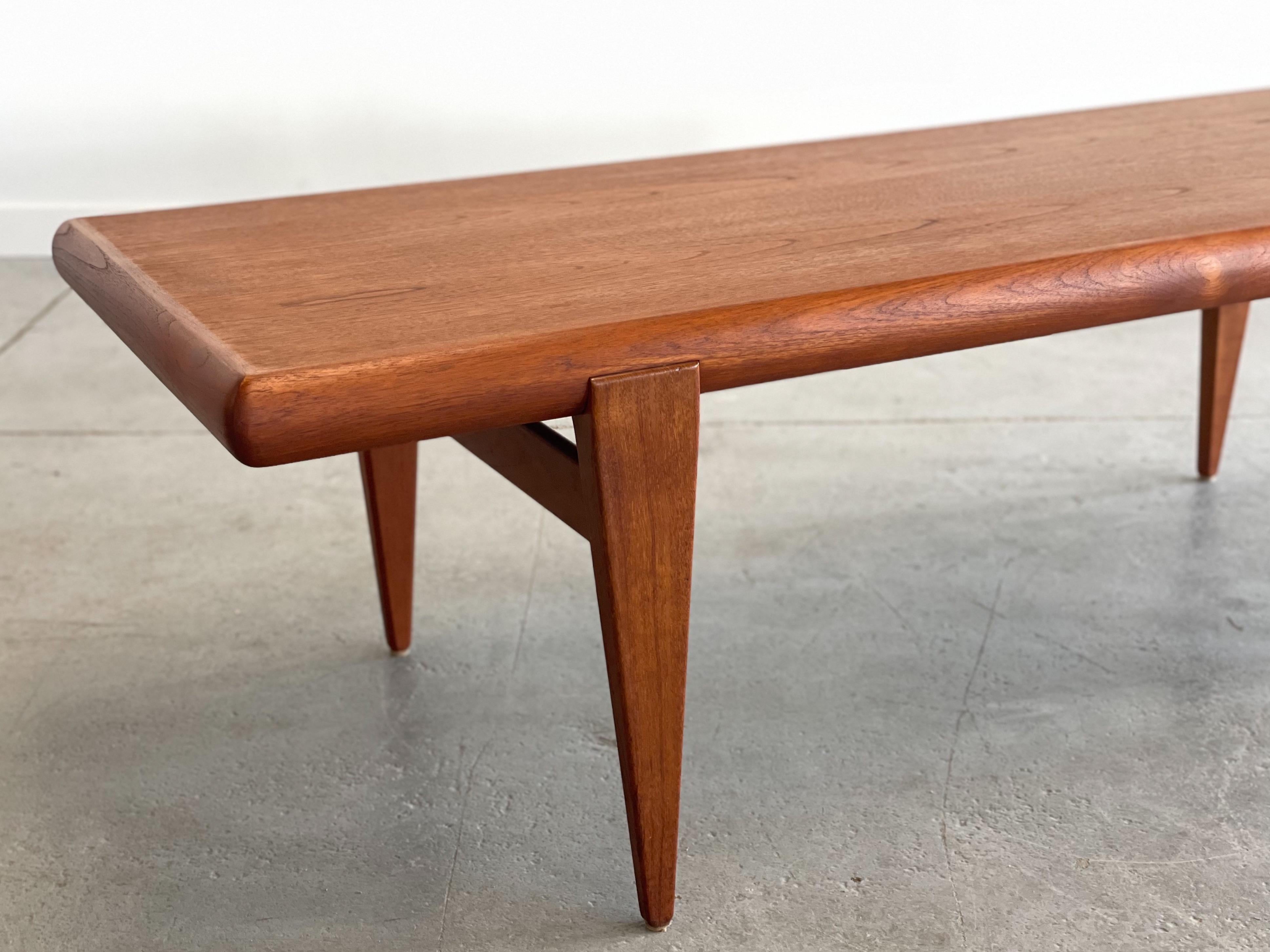 Woodwork Kristiansen & Thomassen Model 87 Teak Coffee Table  For Sale