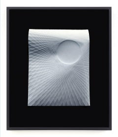 Contemporary Framed Inkjet Print Geometry Space Light Shadow Circle Line