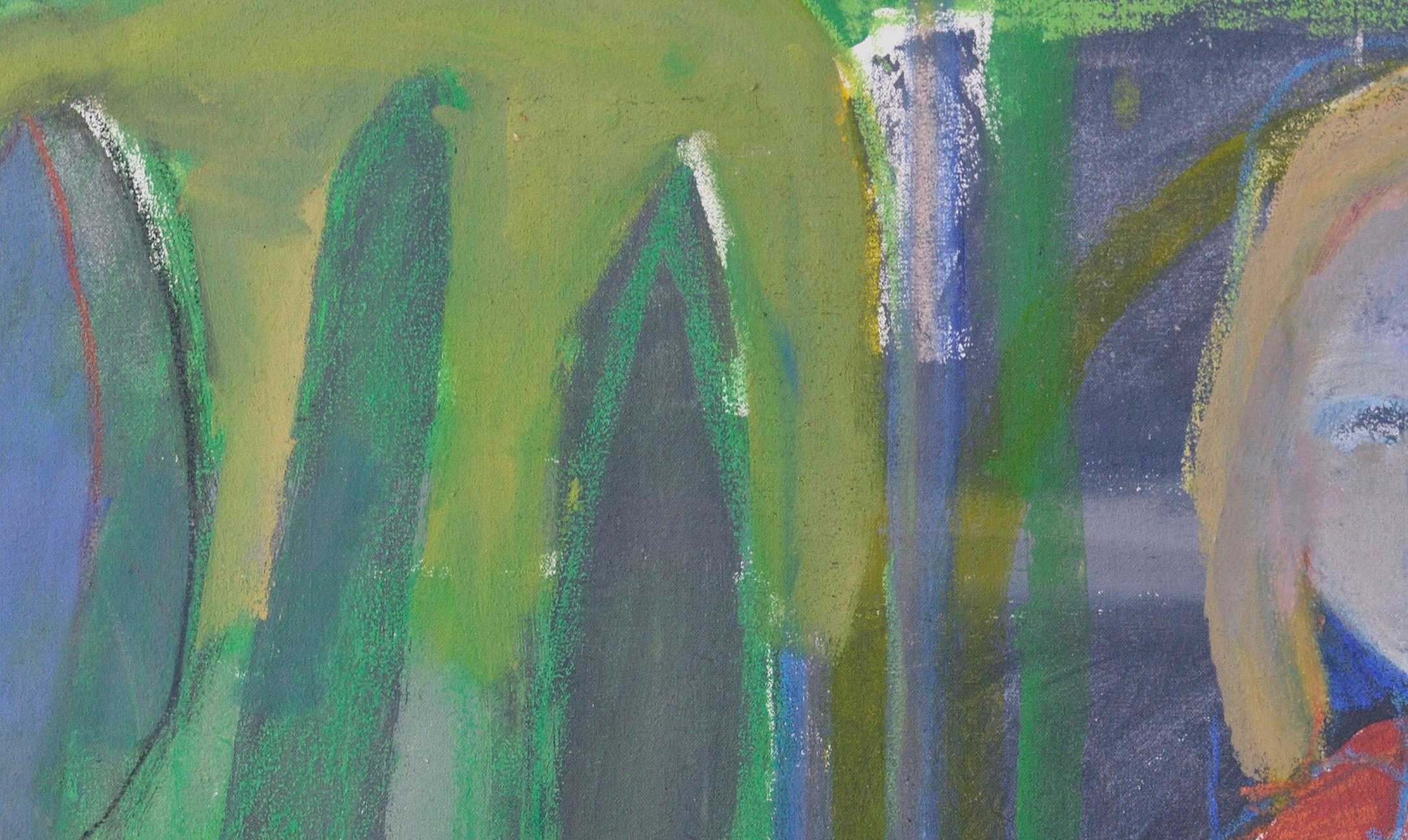 Nueva Madre en el Parque -- Día 65

La artista Kristin Cohen (EE.UU., nacida en 1963), con su figuración abstracta, capta el momento tranquilo de la nueva maternidad mientras cuenta los días.

Firmado en el reverso y procedente de una colección de