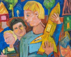 Rocket Boy Abstract Expressionist Figurative