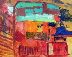 Vintage Abstract Composition - San Francisco School in Oil on Canvas