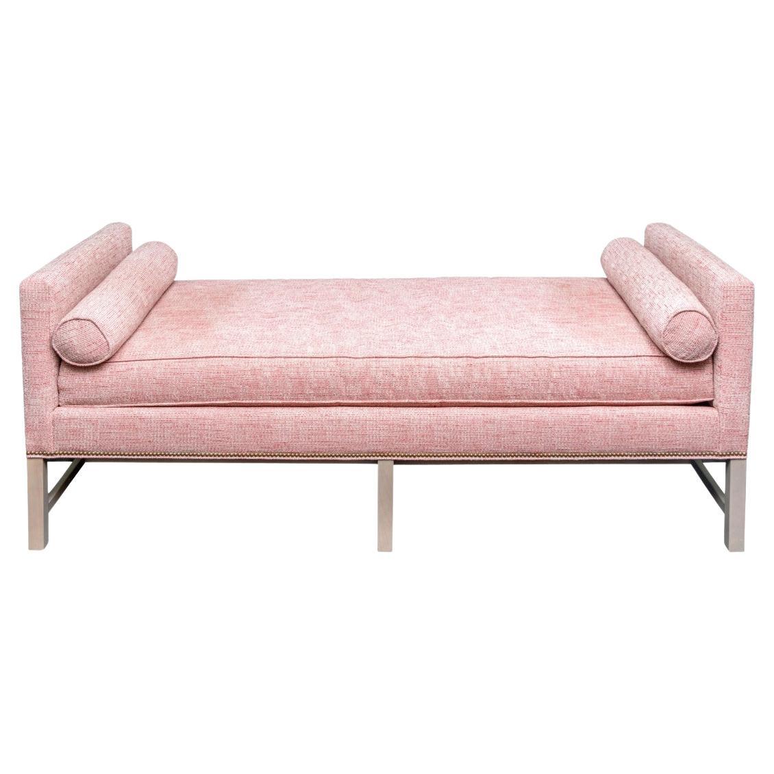 Kristin Drohan Collection Upholstered Andrew 80" Day Chaise Lounge For Sale