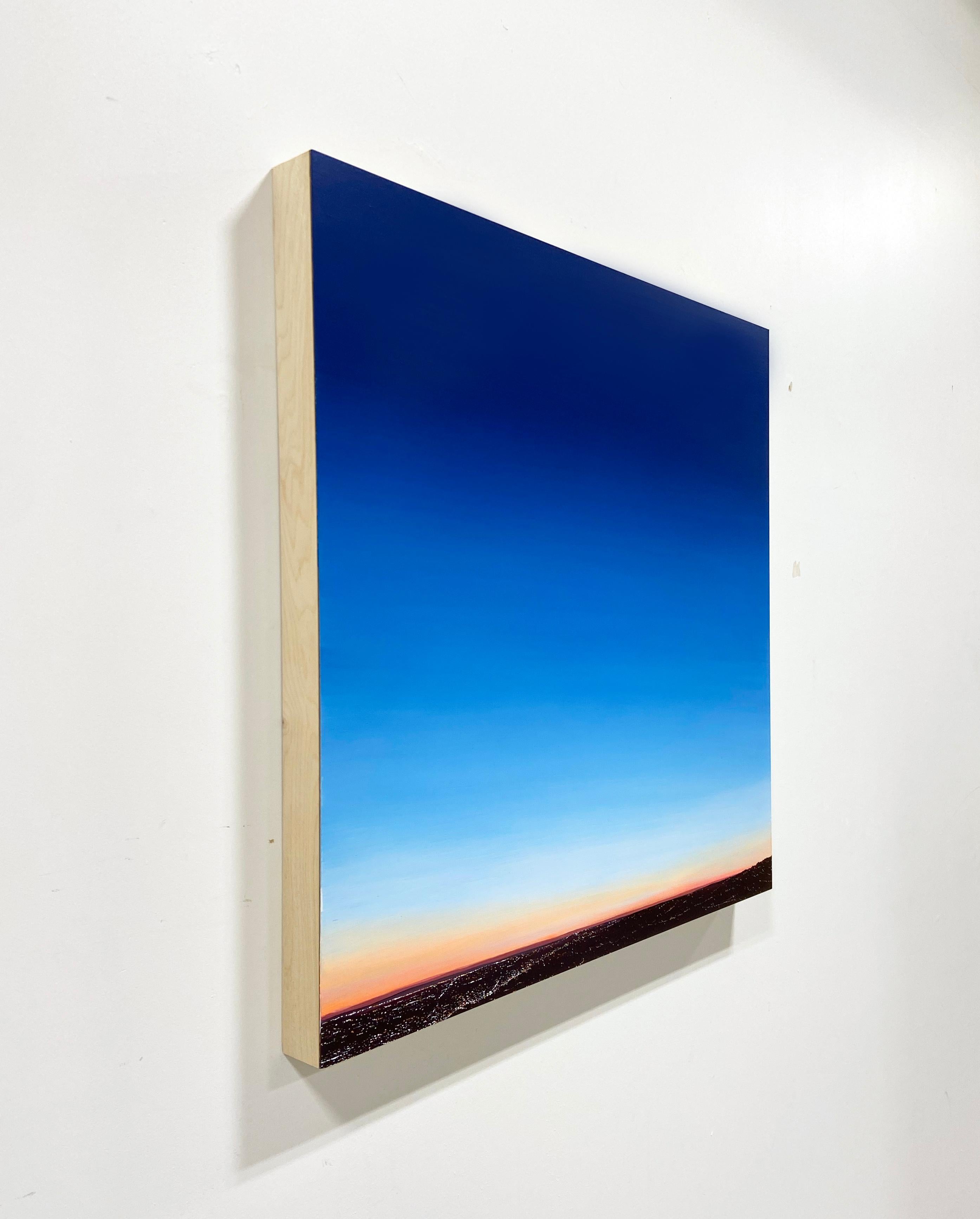 Blue Velvet Sunrise (LA) - Contemporary Painting by Kristin Moore