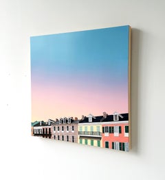 "French Quarter (Decatur St.)" -- Skyscape Painting by Kristin Moore, 2024