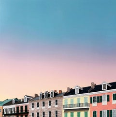 "French Quarter (Decatur St.)" -- Skyscape Painting by Kristin Moore, 2024