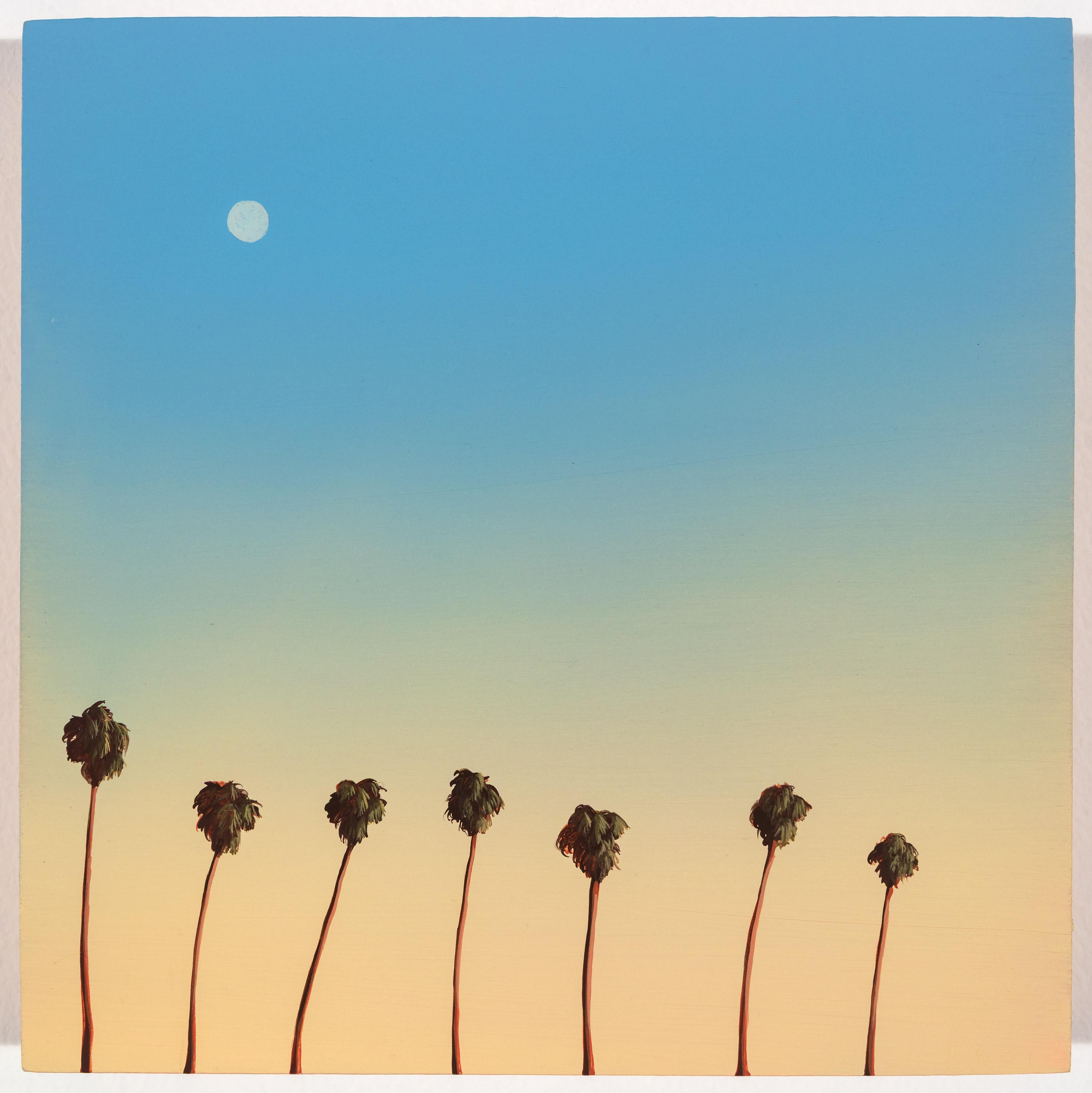 Palmeras de Hollywood Forever - Painting de Kristin Moore