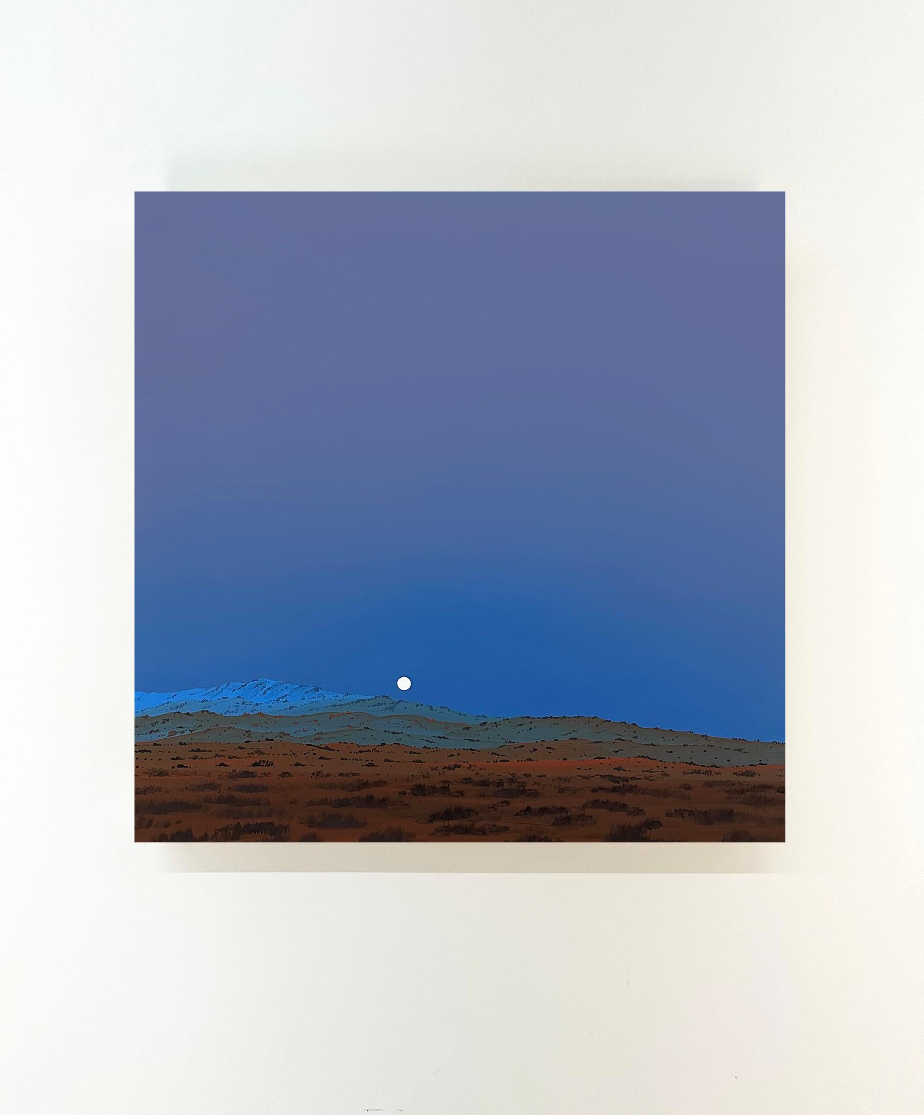 Marfa Moonlight - Contemporary Painting by Kristin Moore