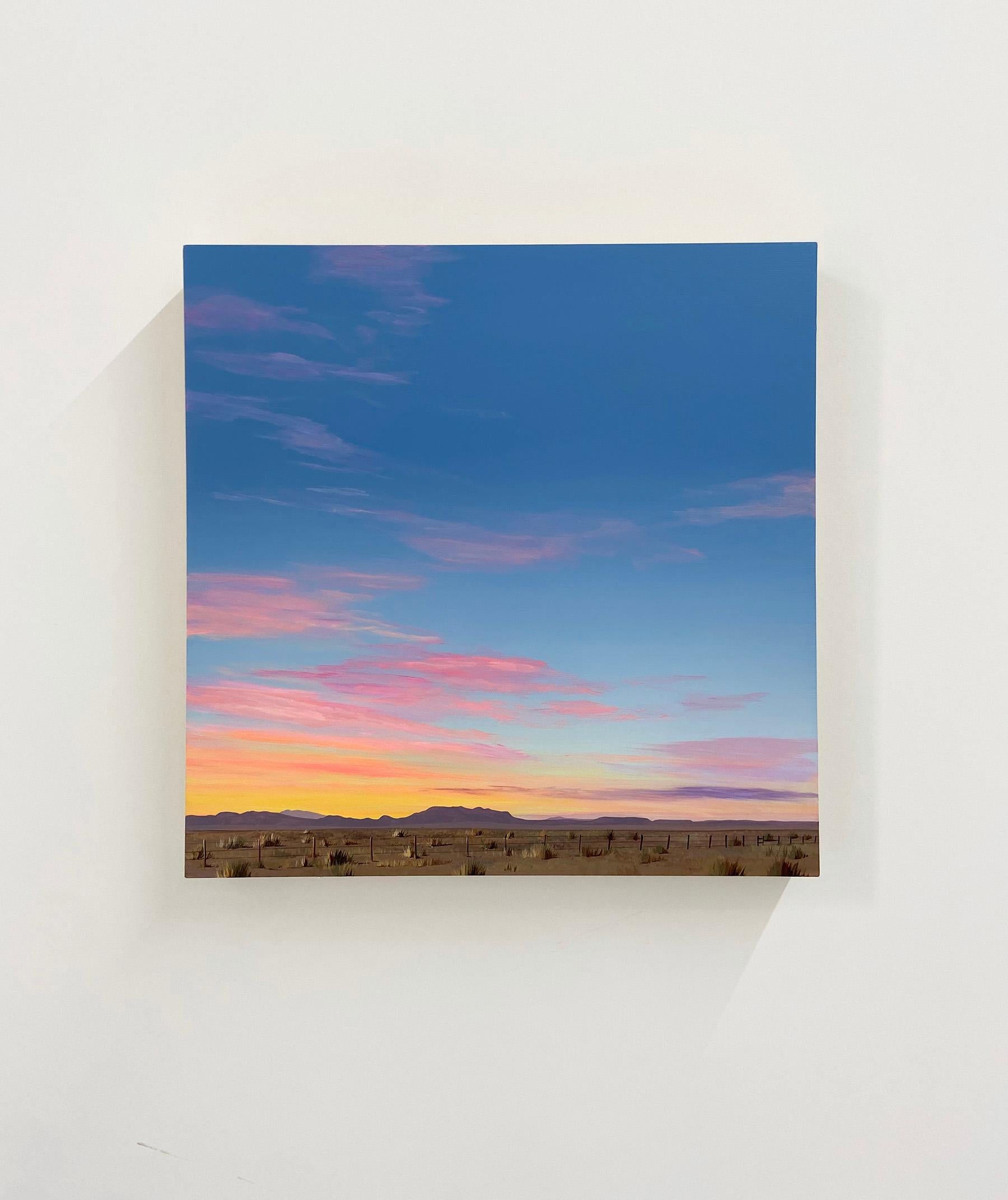 Marfa Sunrise - Contemporary Painting by Kristin Moore