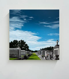 « Metairie Cemetery » - Peinture de paysage de Kristin Moore, 2024