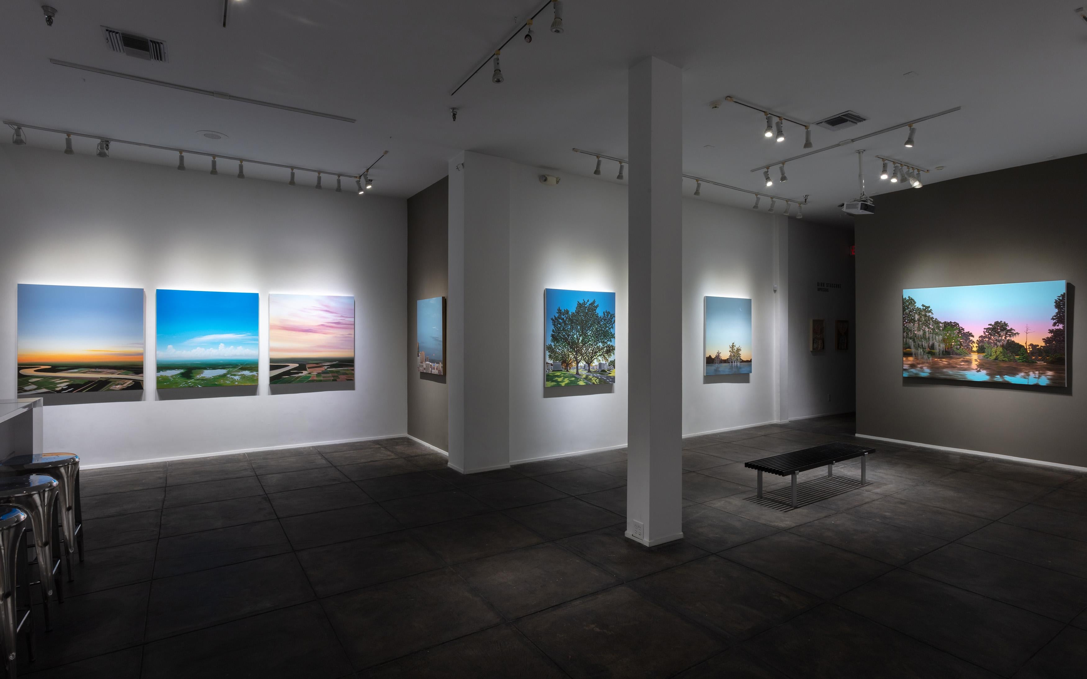« Mississippi River (Sunrise) - Peinture de paysage de Kristin Moore, 2024 en vente 5