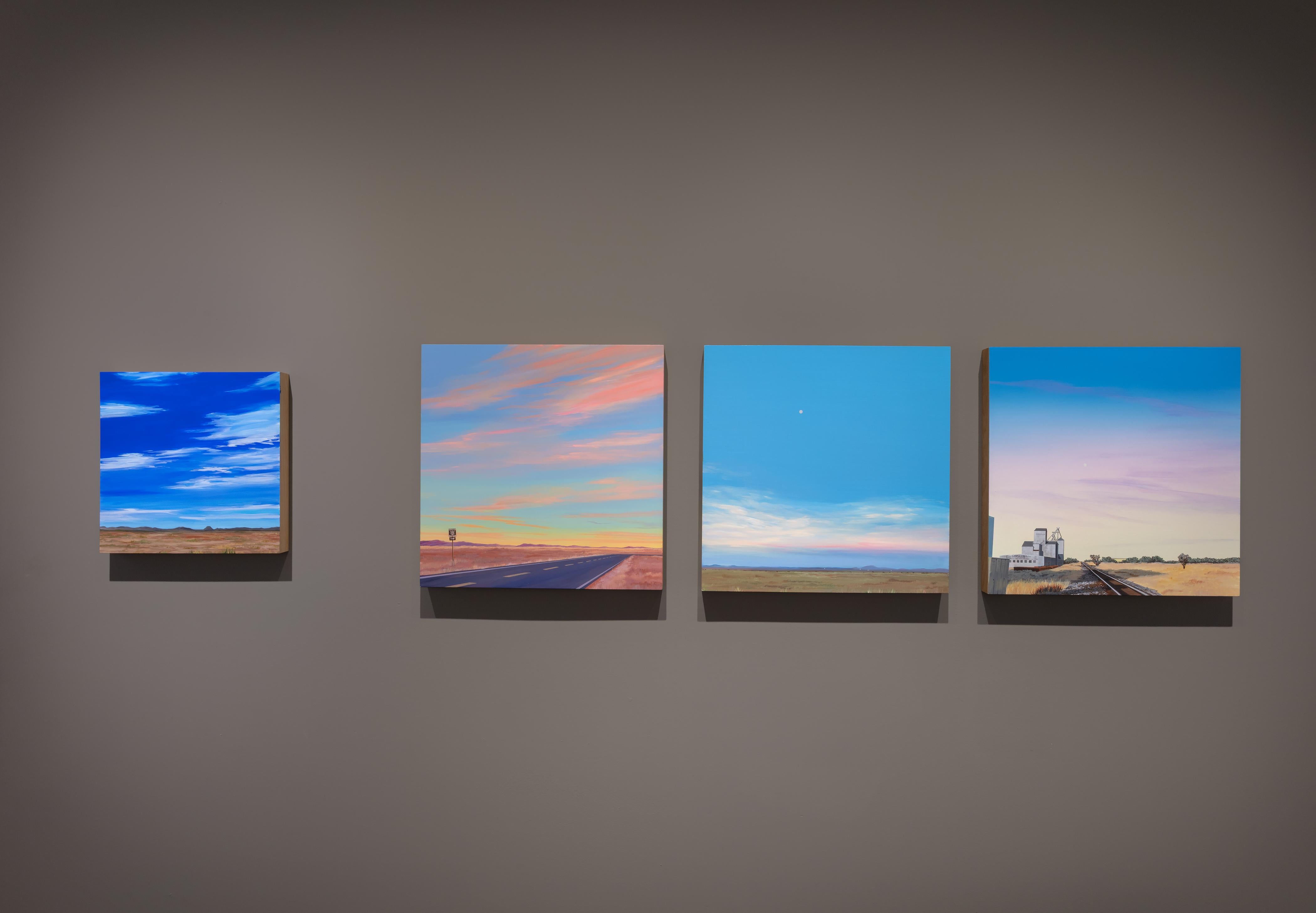 Kristin Moore dit de son travail...

Mon travail explore les paysages architecturaux à travers une lentille atmosphérique et cinématographique. À travers la peinture, je crée des interprétations de lieux reconnaissables qui reflètent l'expérience