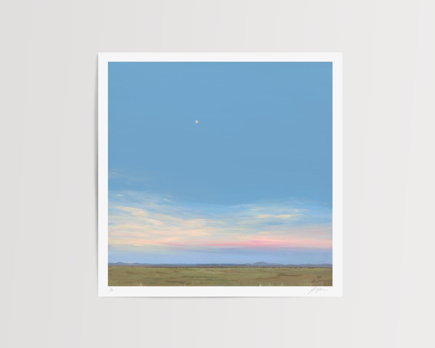Marfa Moonrise - Contemporary Print by Kristin Moore