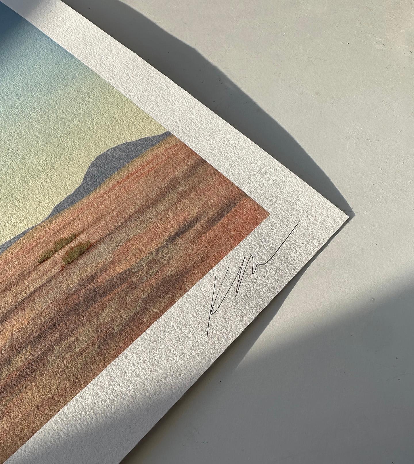 West Texas Morning [Handverziert] – Print von Kristin Moore