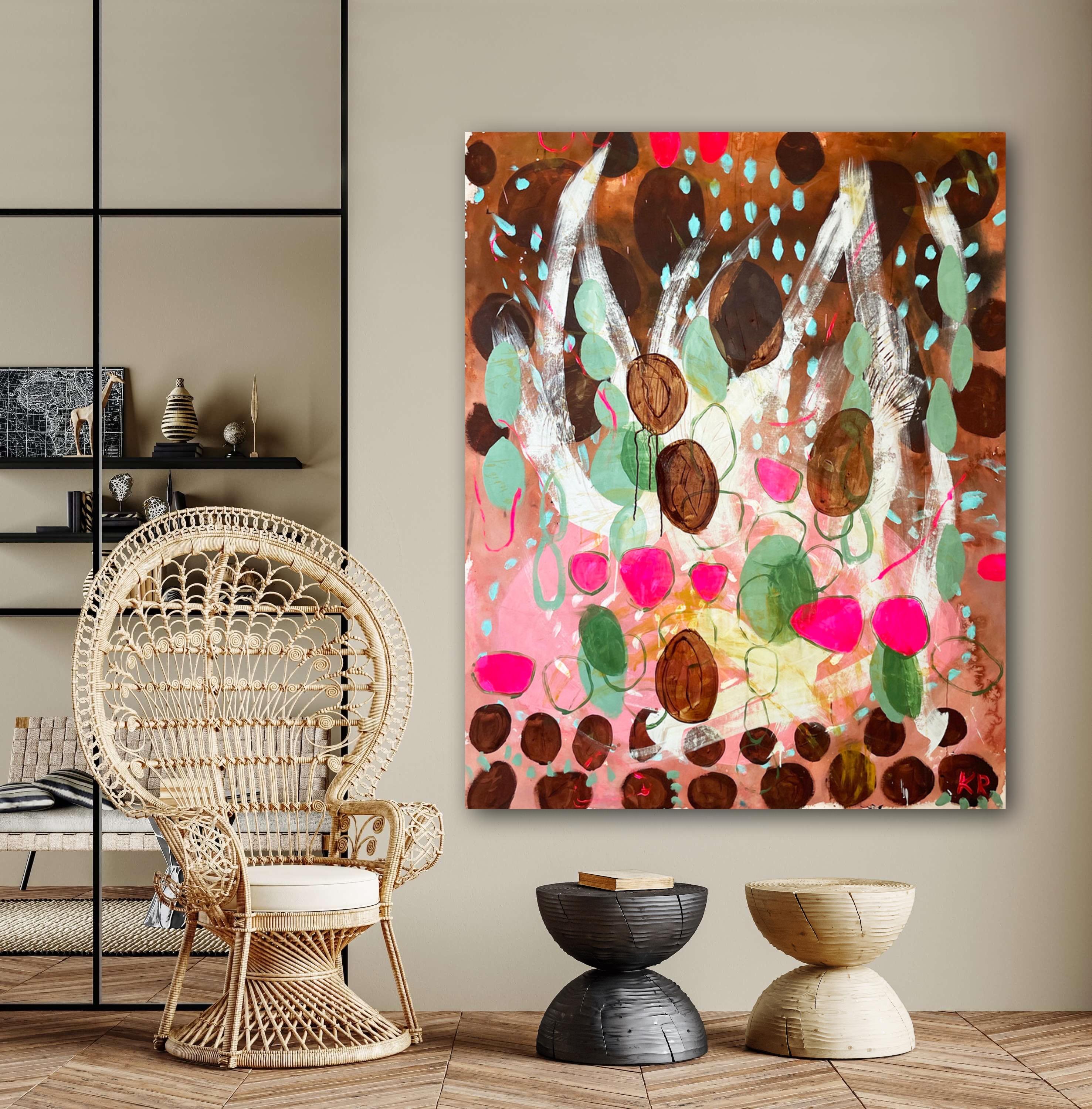 Sull'accettazione delle modifiche - Painting Astratto di Kristin Romberg