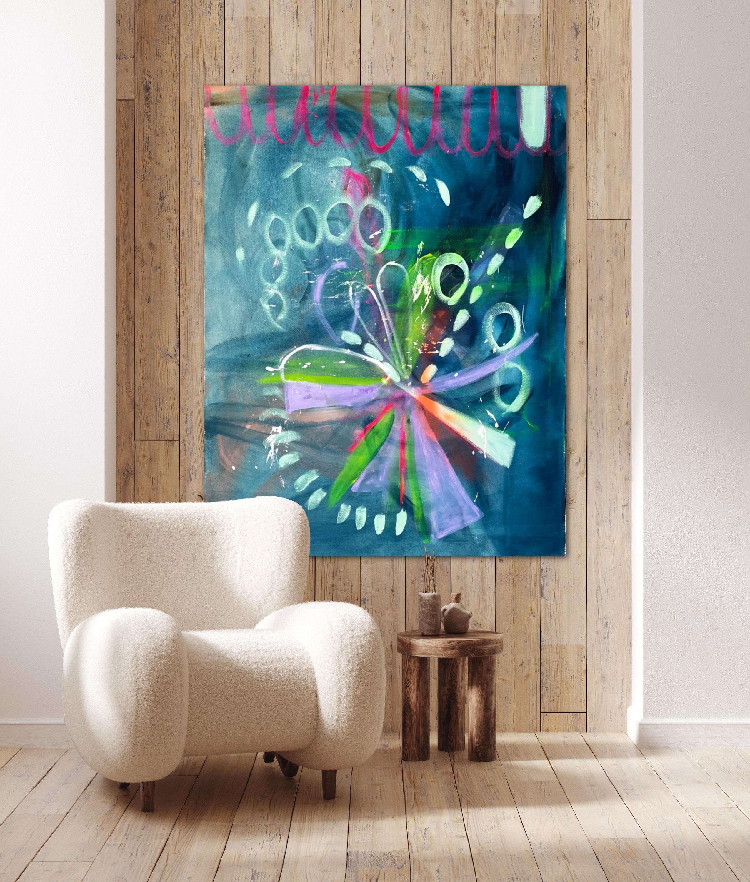 Oltre il limite - Painting Astratto di Kristin Romberg