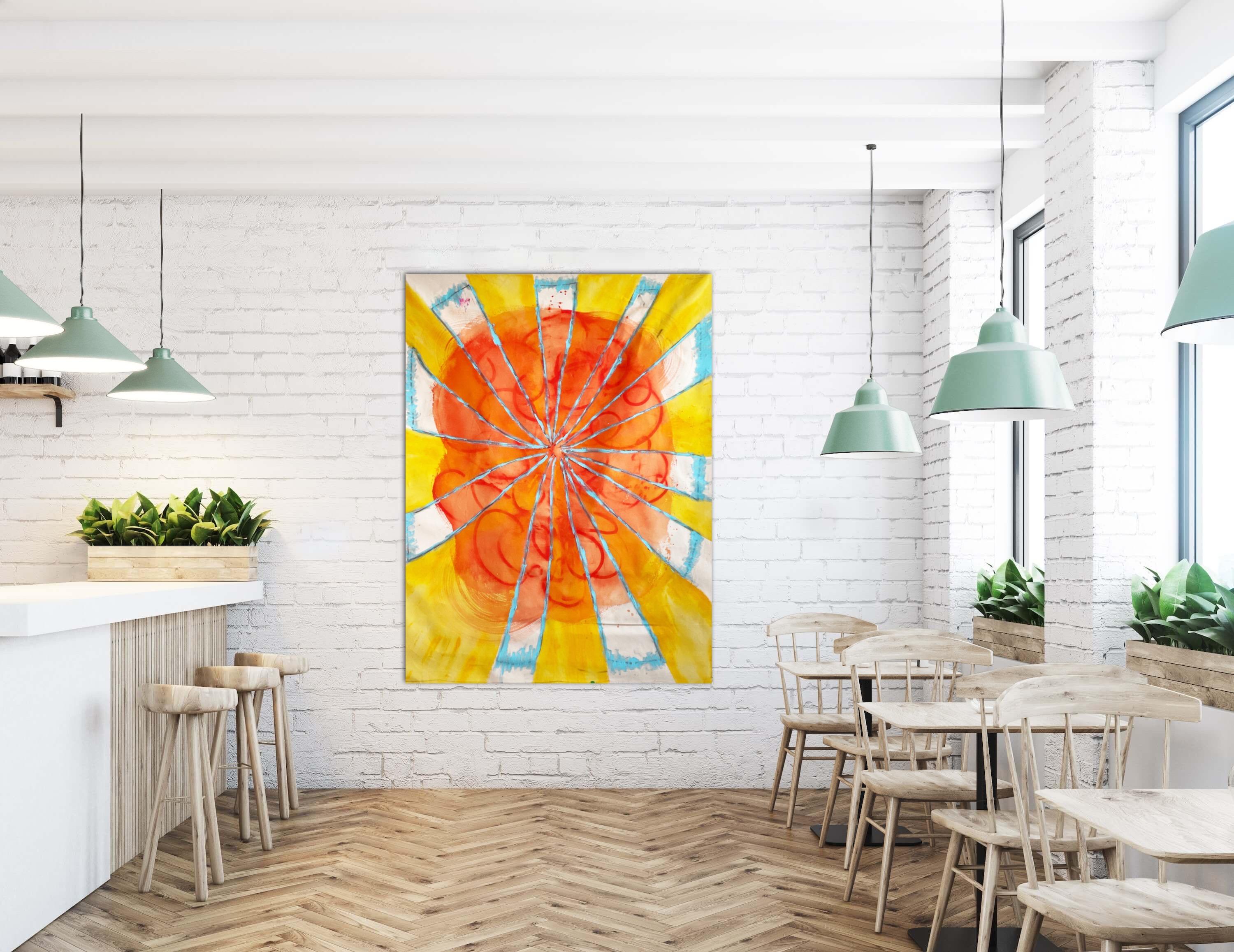 Il sole splenderà su di te - Painting Astratto di Kristin Romberg