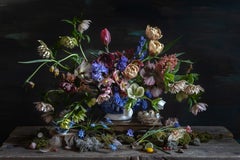 Hellebore & Broken Quail Egg, Kristin Sjaarda, 2021, Archival Digital photograph