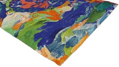 Kristina Rindar Scandinavian Tapestry, Colorful Surrealism Wall Hanging