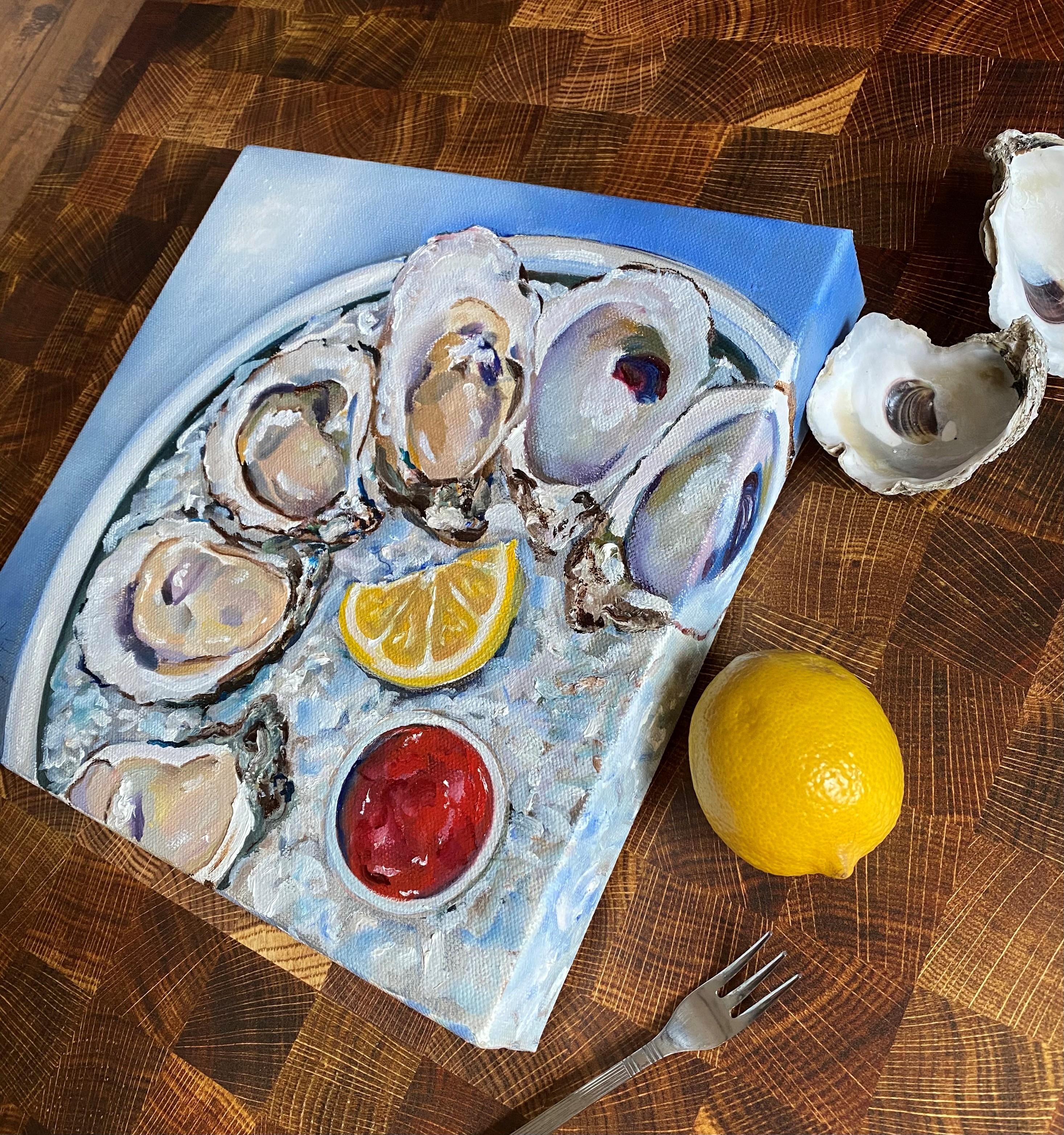oyster oil painting