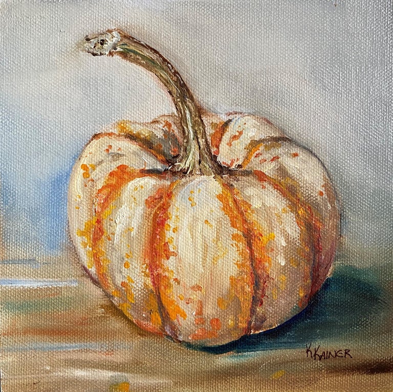 Kristine Kainer Miniature Tiger Stripe Pumpkin Oil Painting For Sale At 1stdibs Tigers are big, powerful cats with lean, muscular bodies. miniature tiger stripe pumpkin oil painting