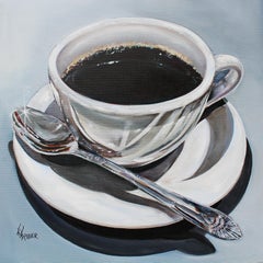 Morning Coffee, Oil Painting