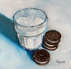 Oreos and Milk, Oil Painting