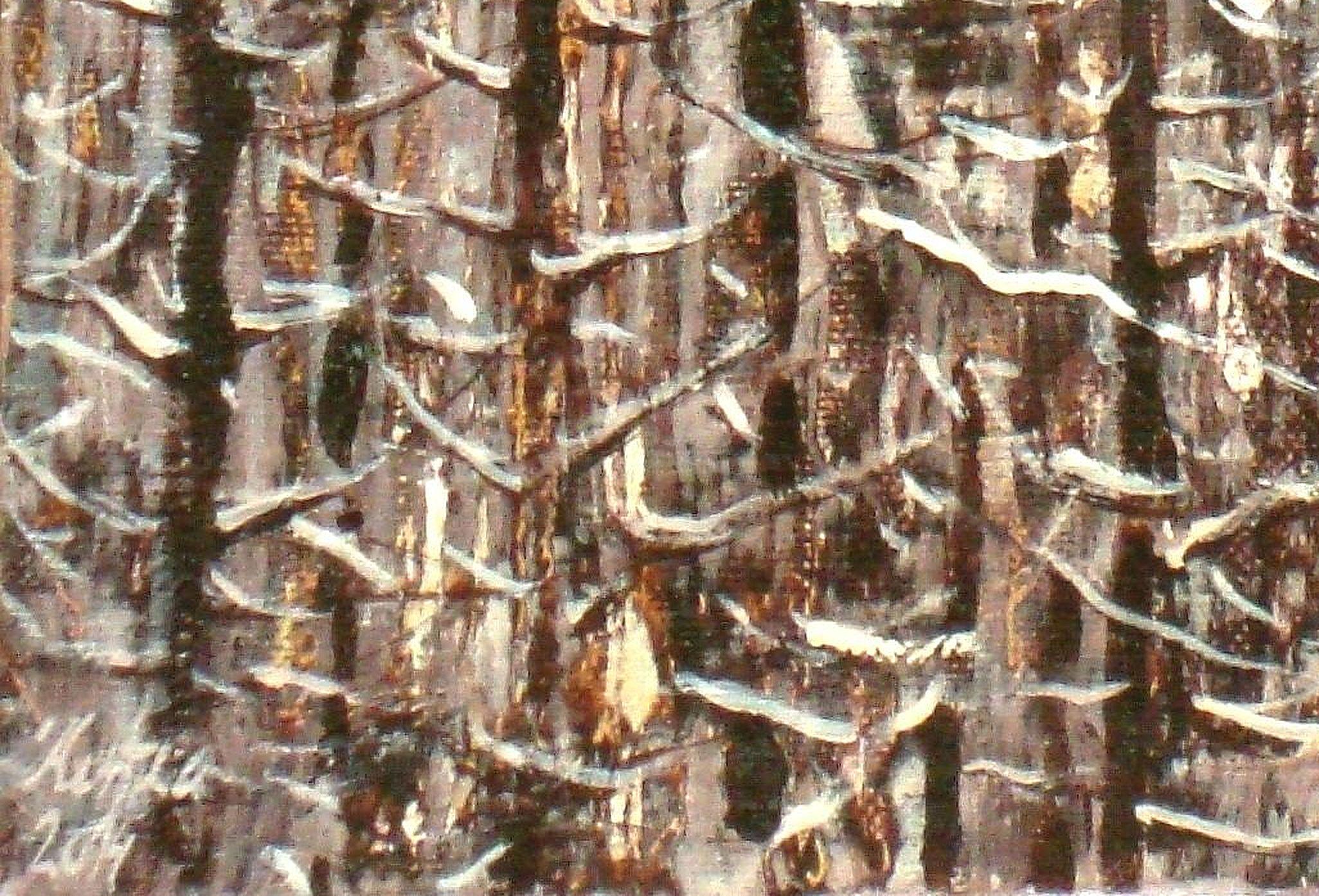 Forest. 2014, Öl auf Leinwand, 40x30 cm (Zeitgenössisch), Painting, von Kristine Kvitka