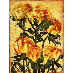 Roses. 2010, canvas, oil, 39.5x29.5 cm