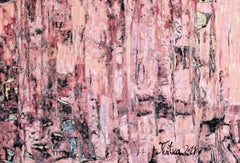 La cattedrale in rosa. Olio su tela, 98x79 cm