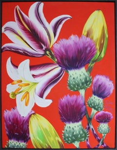 Flowers. 2017. Canvas, acrylic. 130x100 cm