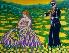 La chanson de l'amour Dandelion, 2005, huile sur toile, 100 x 130 cm