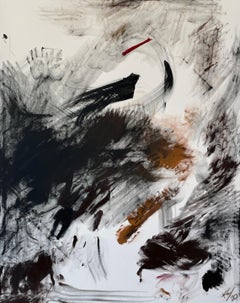 "I Matter" Schwarzweißer Contemporary Abstract Expressionist von Kristy Chettle