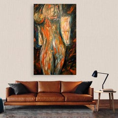 "Nudo davanti alla finestra" Olio su tela 2019 di Kristy