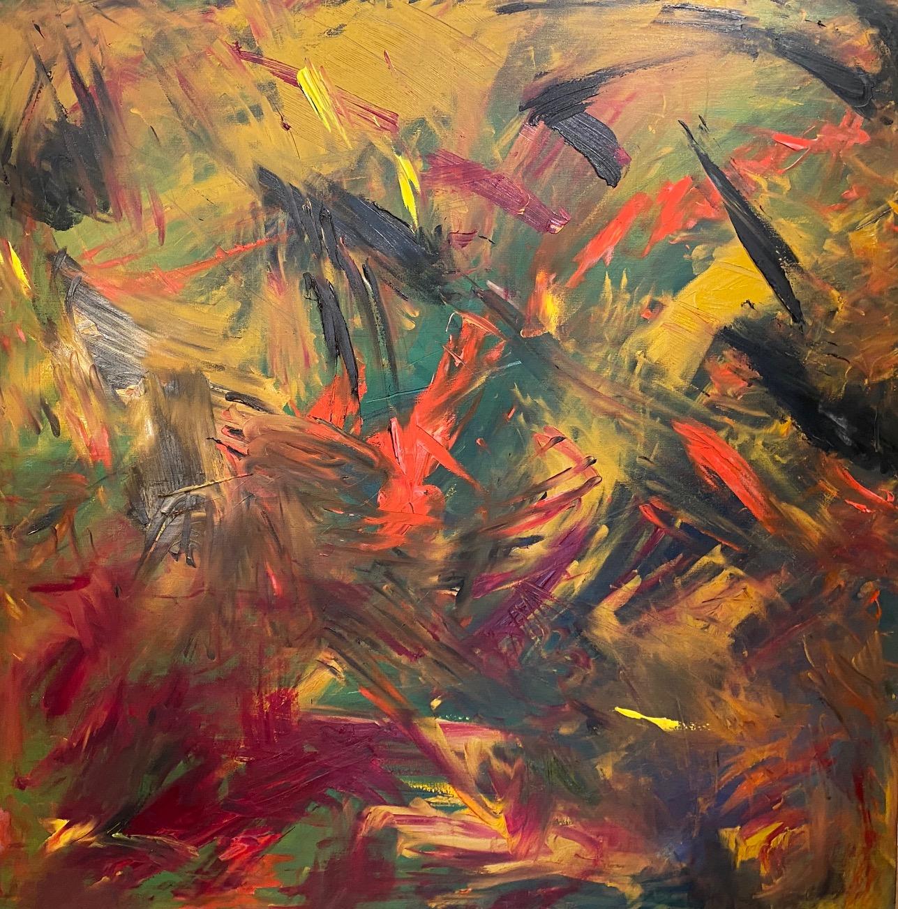 Kristy Chettle Abstract Painting - "Untitled" Oil On Canvas
