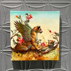 "Interconnected" Oil Painting on Canvas, Allegory of Lions, Realist Style, 2025