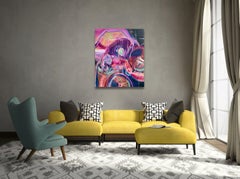 Oil Painting, Abstract, Contemporary, Purple, Kristy Chan