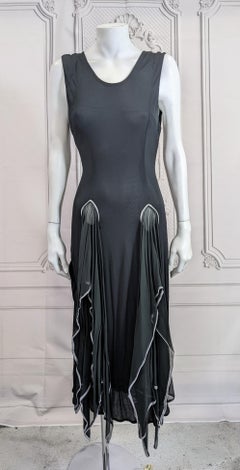 Kristyna Kitsis Matte Jersey Peekaboo Scarf Point Dress, UK