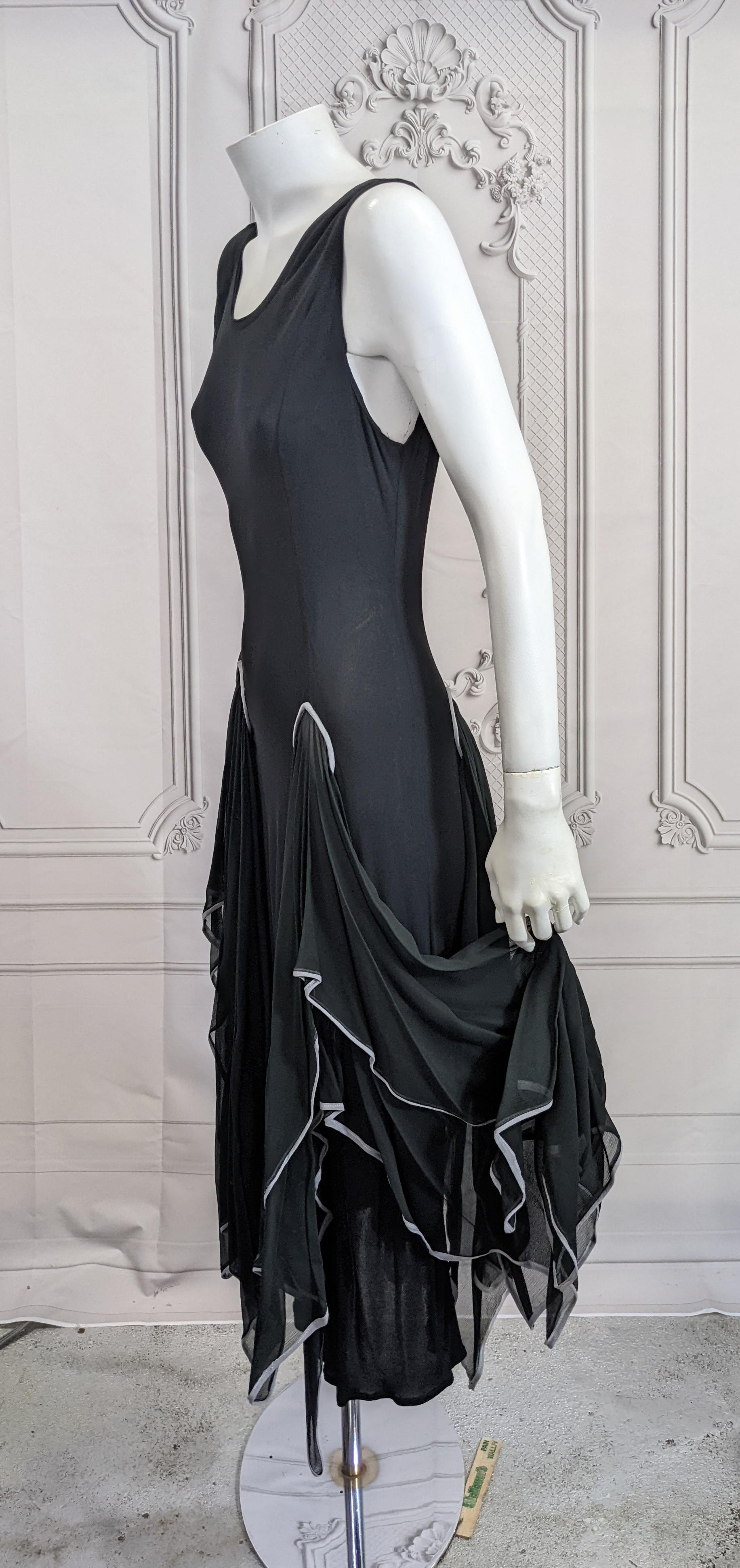 Women's or Men's Kristyna Kitsis Matte Jersey Peekaboo Scarf Point Dress, UK For Sale