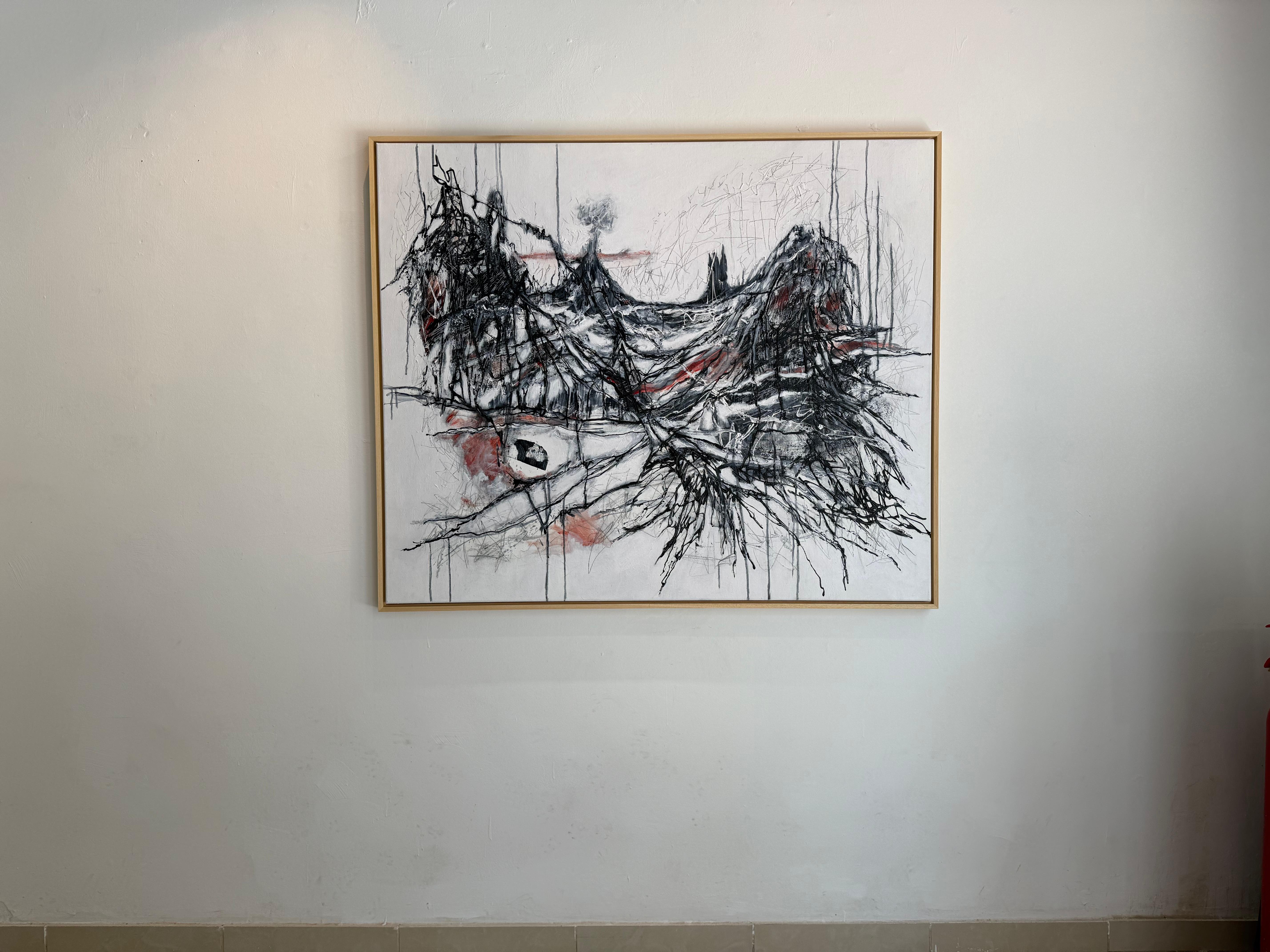 Rêves dystopiques - Painting de Krisztina Horvath