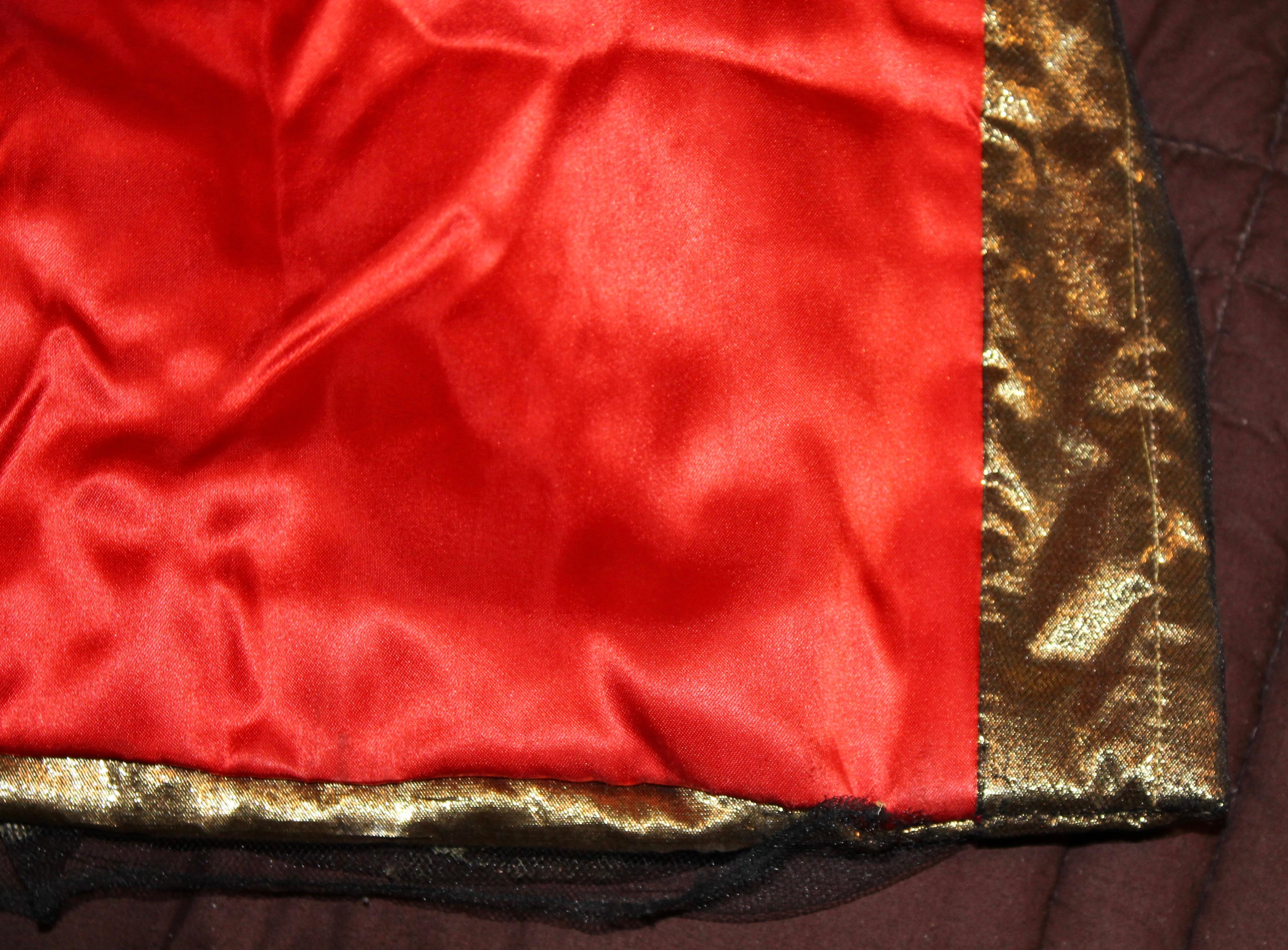 Krizia 1980's Gold Lame Opera Coat For Sale 13