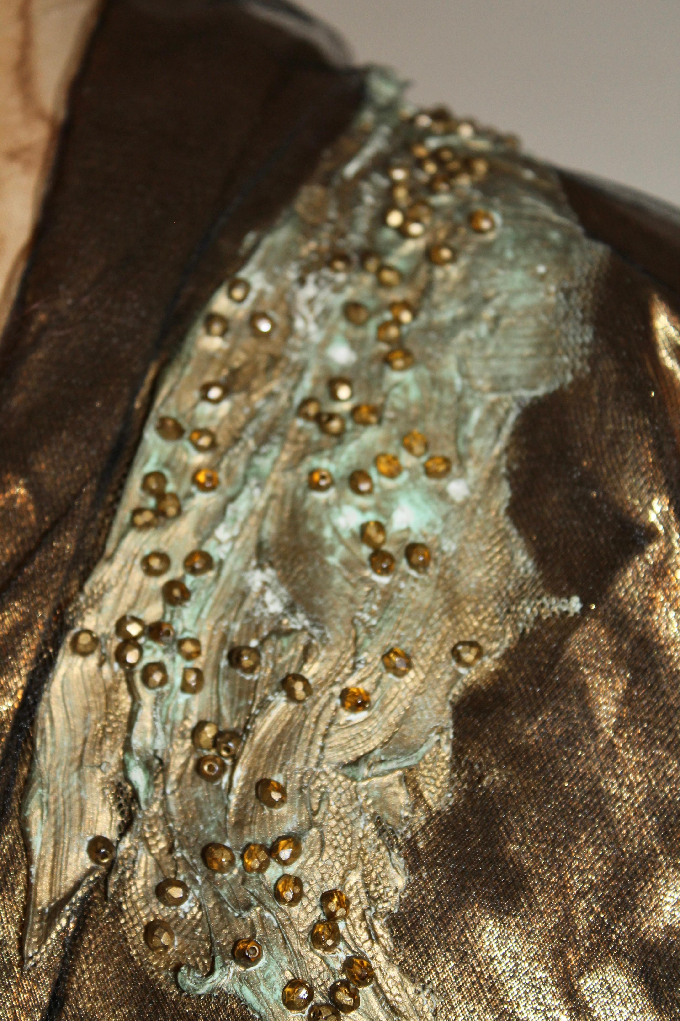Krizia 1980's Gold Lame Opera Coat For Sale 15