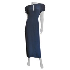 Krizia Lavender Draped Cut out Silk Gown For Sale at 1stdibs