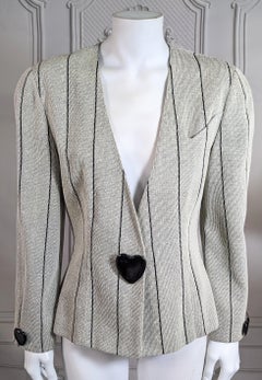 Krizia Bakelite Heart Blazer