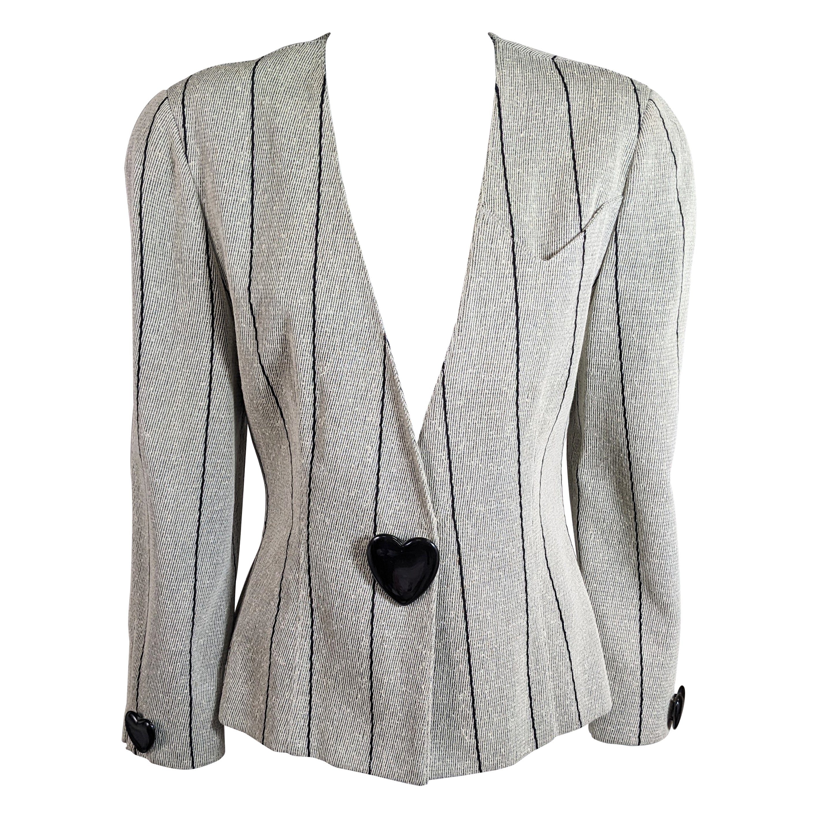 Krizia Bakelit Herz-Blazer aus Bakelit im Angebot
