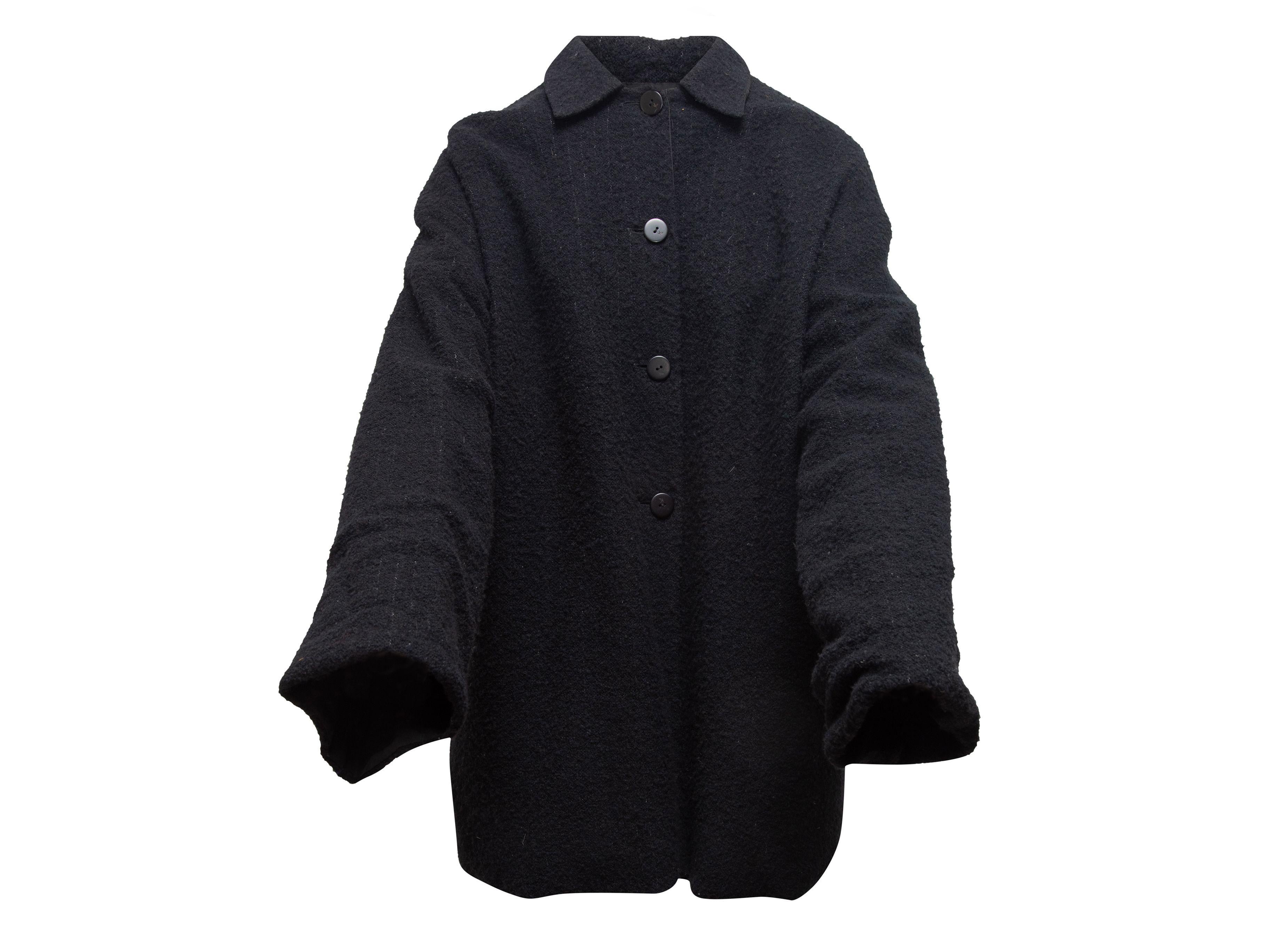 Women's or Men's Krizia Black Wool Boucle Jacket