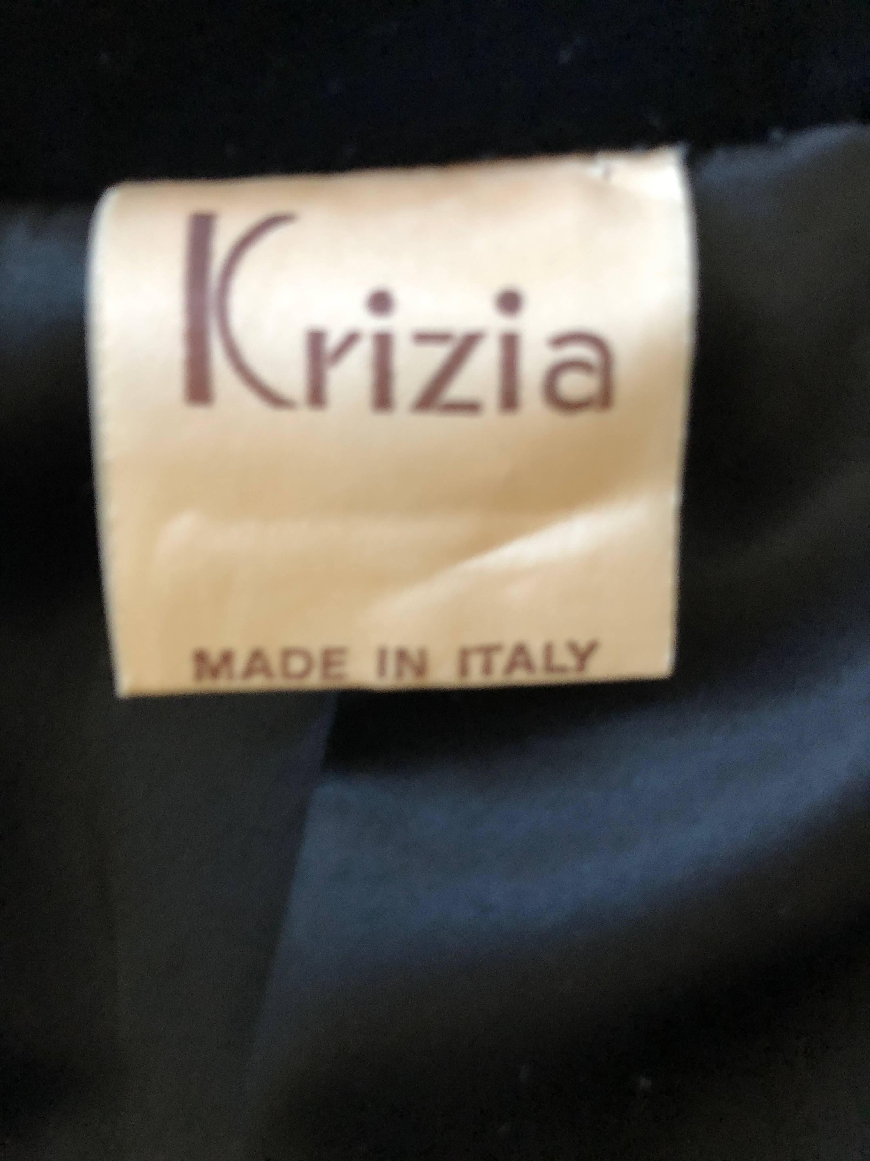 Krizia by Mariuccia Mandelli 1980's Chrysler Building Studded Velvet Jacket  For Sale 4