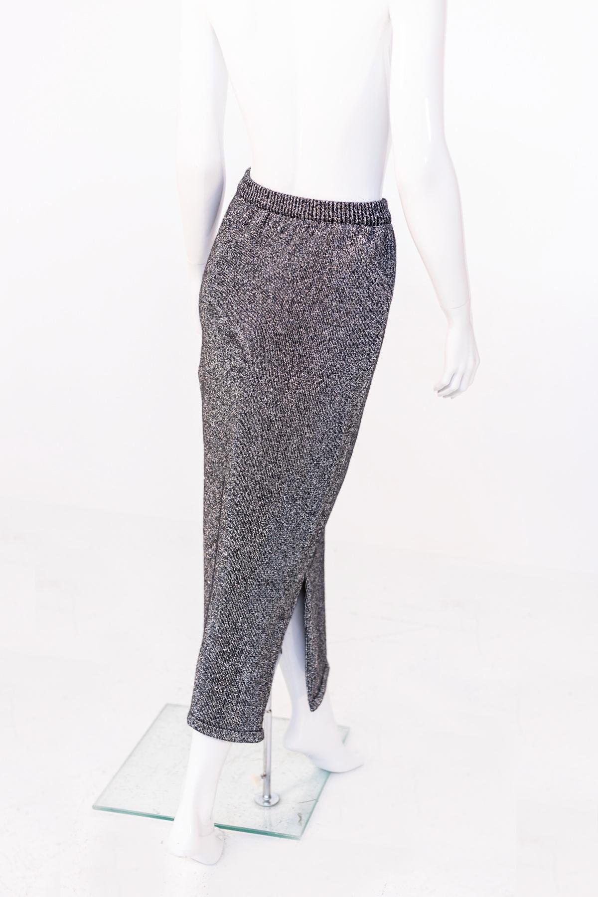 Krizia Casual Vintage Grey Long Skirt In Good Condition For Sale In Milano, IT