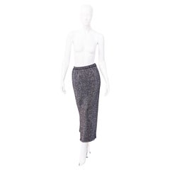 Krizia Casual Vintage Grey Long Skirt