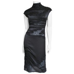 Krizia Dress with Bead Trim 1990s